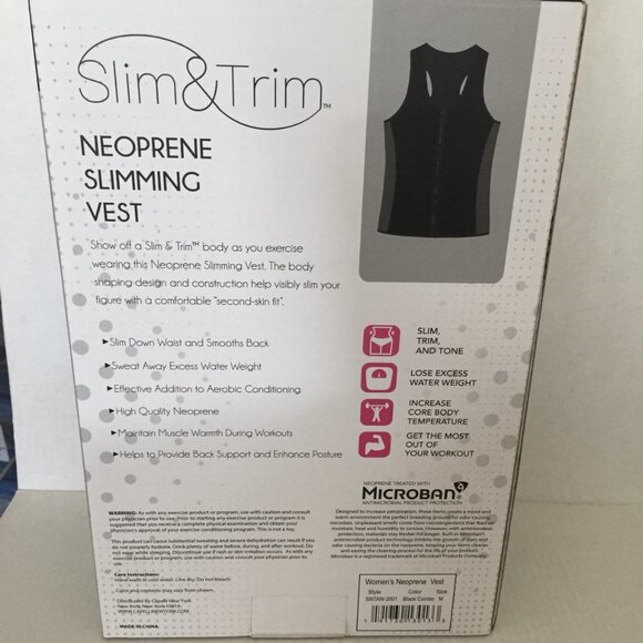 NEW Slim & Trim Neoprene Medium Slimming Vest - Picture 8 of 10